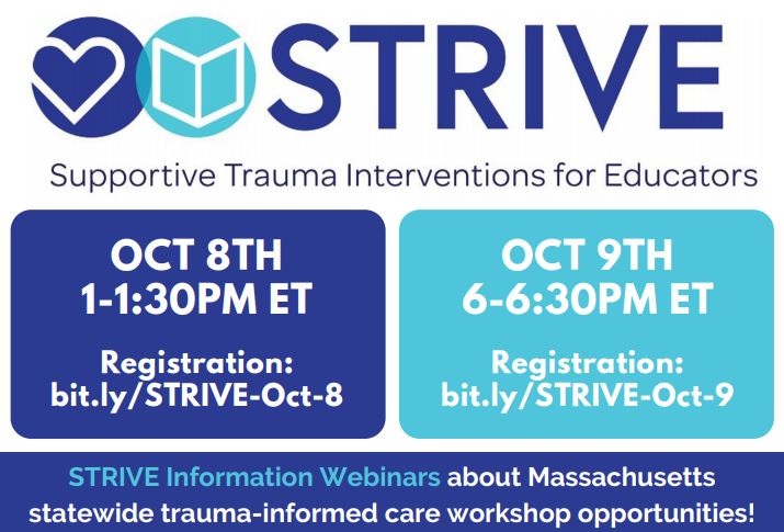 Register for October 8th webinar at bit.ly/STRIVE-Oct-8