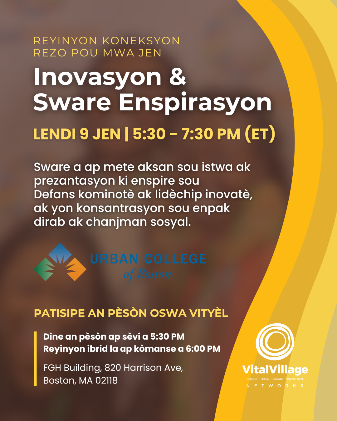 Event Flier Haitian Creole